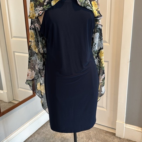 Kimcine Curve Floral Halter Dress with Beaded Neckline - Picture 9 of 13